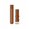 Ремінець Garmin Quick Release 22 мм Brown Leather (Silver)
