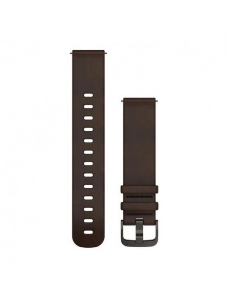 Ремінець Garmin Quick Release 20 мм Dark Brown Leather (Slate)