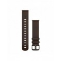 Ремінець Garmin Quick Release 20 мм Dark Brown Leather (Slate)