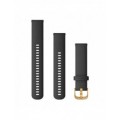 Ремінець Garmin Quick Release 20 мм Black Silicone (Gold)