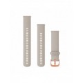 Ремінець Garmin Quick Release 20 мм Light Sand Silicone (Rose Gold)