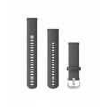 Ремінець Garmin Quick Release 22 мм Shadow Gray Silicone (Stainless)