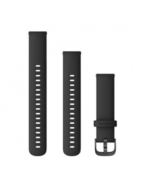 Ремінець Garmin Quick Release 18 мм Black Silicone (Gunmetal)