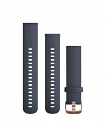 Ремінець Garmin Quick Release 20 мм Blue Granite Silicone (Rose Gold)