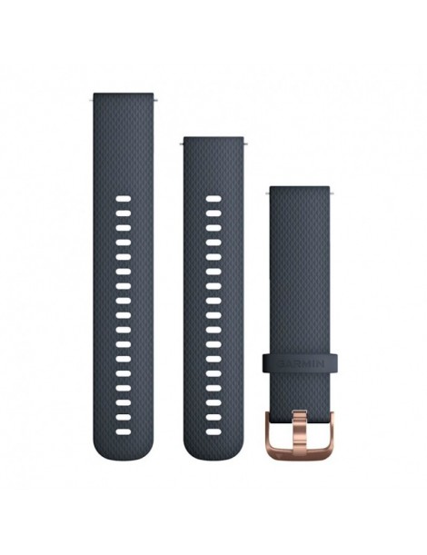 Ремінець Garmin Quick Release 20 мм Blue Granite Silicone (Rose Gold)