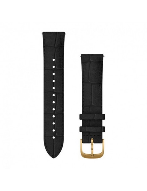 Ремінець Garmin Quick Release 20 мм Black Leather (Pure Gold)