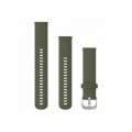 Ремінець Garmin Quick Release 20 мм Moss Green Silicone (Silver)