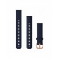 Ремінець Garmin Quick Release 18 мм Navy Silicone (Light Gold)