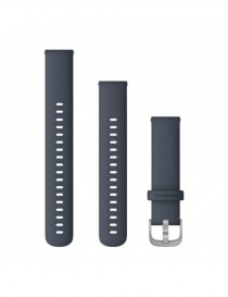 Ремінець Garmin Quick Release 18 мм Navy Silicone (Silver)