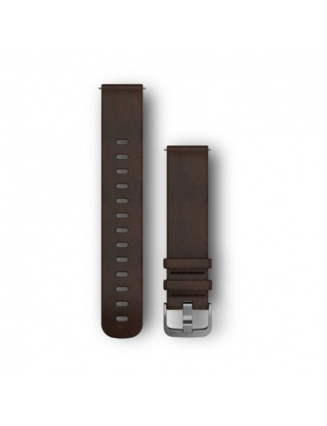 Ремінець Garmin Quick Release 20 мм Dark Brown Leather (Large)