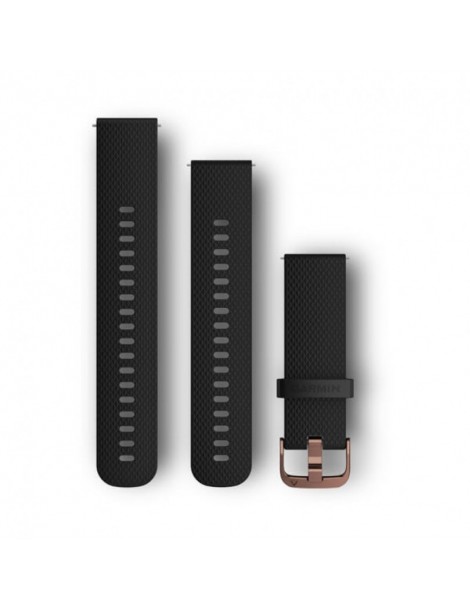 Ремінець Garmin Quick Release 20 мм Black Silicone (Rose Gold)