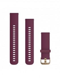 Ремінець Garmin Quick Release 20 мм Merlot Silicone (Gold)