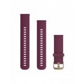 Ремінець Garmin Quick Release 20 мм Merlot Silicone (Gold)