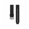 Ремінець Garmin QuickFit 22 мм Black Silicone (Silver Buckle)