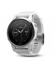 Garmin fenix 5S - Silver з білим ремінцем