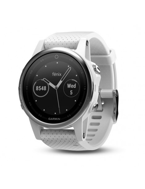 Garmin fenix 5S - Silver з білим ремінцем