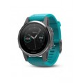 Garmin fenix 5S - Silver з бірюзовим ремінцем