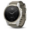 Garmin fenix 5S Sapphire - Champagne золотисті із замшевим ремінцем