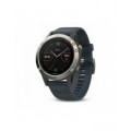 Garmin fenix 5 - Silver with granite blue band,