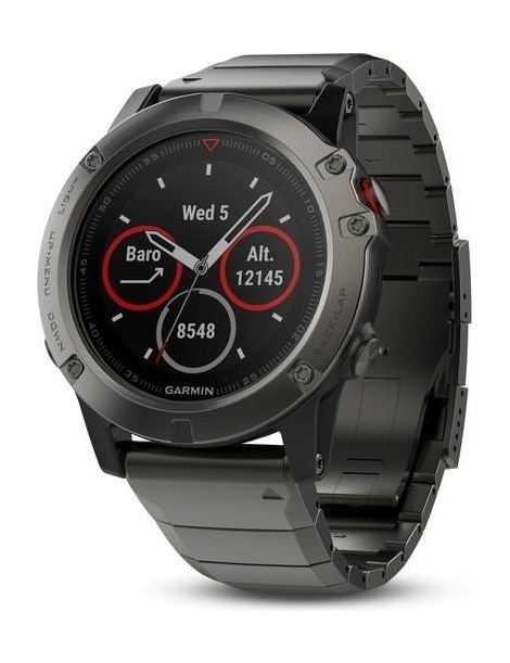 Garmin fenix 5X Sapphire - Slate grey with metal band