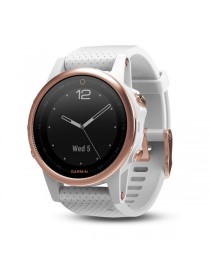 Garmin fenix 5S Rose Goldtone Sapphire з білим ремінцем