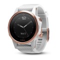 Garmin fenix 5S Rose Goldtone Sapphire з білим ремінцем