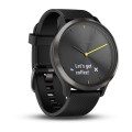 Garmin VIVOMOVE HR чорні з чорним ремінцем