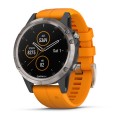 Garmin FENIX 5 PLUS SAPPHIRE титановий з помаранчевим ремінцем