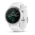 Garmin FENIX 5S PLUS SAPPHIRE білі з білим ремінцем