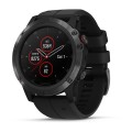 Garmin FENIX 5X PLUS SAPPHIRE чорні з чорним ремінцем