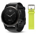 Garmin fenix 5S Sapphire - Slate grey with black band