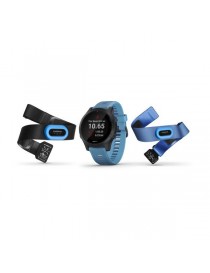 Garmin Forerunner 945 HRM Tri Bundle, черные с голубым ремешком