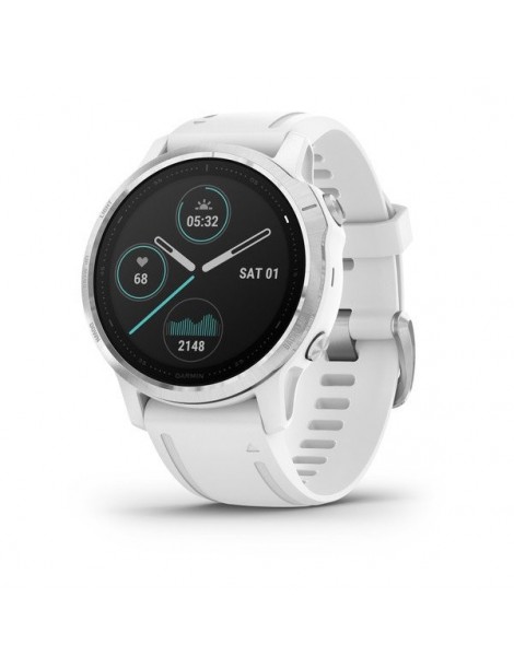 Garmin fenix 6S - Silver with White Band