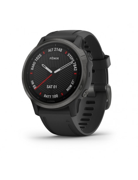 Garmin fenix 6S SAPPHIRE - Carbon Gray DLC with Black Band