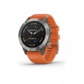 Garmin fenix 6 SAPPHIRE - Titanium with Ember Orange Band