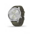 Garmin vivomove Style, Silver-Moss Green, Silicone