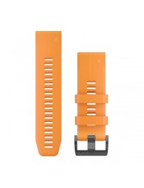 Ремінець для годинника Garmin fenix 5X/5X plus/6X QuickFit® 26mm Solar Flare Orange Silicone