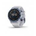 Garmin fenix 6 Pro Solar Mineral Blue Titanium with Whitestone Band