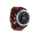 Портативний навігатор Garmin fenix® 3,Sapphire, Silver with Leather Band, Performer Bundle