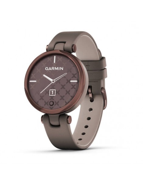 Garmin Lily - Dark Bronze Bezel with Paloma Case and Italian Leather Band