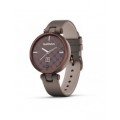 Garmin Lily - Dark Bronze Bezel with Paloma Case and Italian Leather Band