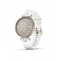 Garmin Lily - Cream Gold Bezel with White Case and Silicone Band