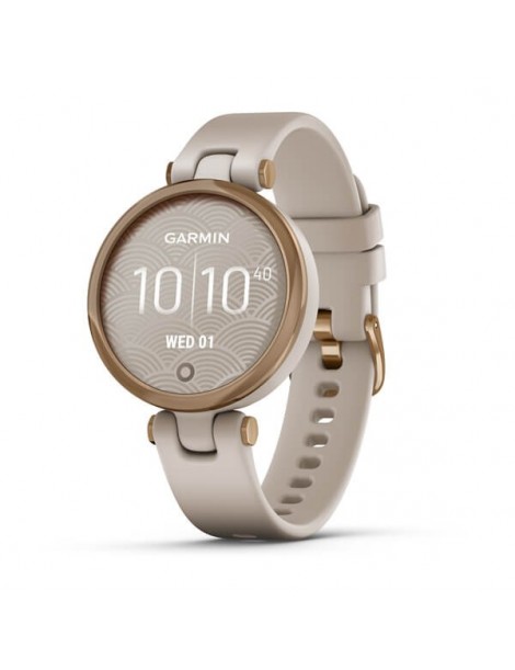 Garmin Lily - Rose Gold Bezel with Light Sand Case and Silicone Band