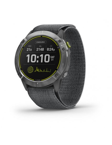 Garmin Enduro Steel with Gray UltraFit Nylon Strap