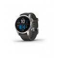 Garmin fenix 7S Silver with Graphite Band