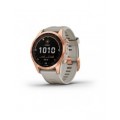 Garmin fenix 7S Solar Rose Gold with Light Sand Band