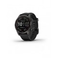 Garmin fenix 7S Sapphire Solar Carbon Gray DLC Titanium with Black Band