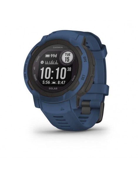 Garmin Instinct 2 Solar Tidal Blue - мультиспортивные смарт-часы с GPS