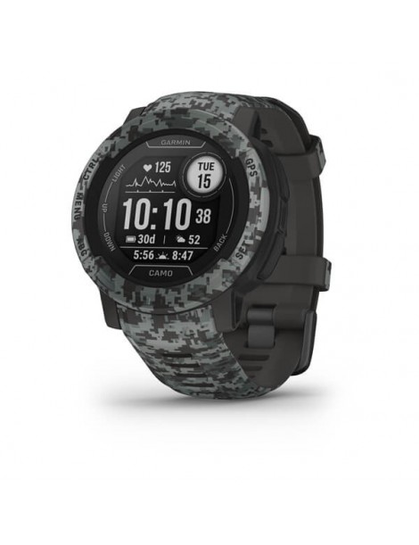 Garmin Instinct 2 Camo Edition – Graphite Camo - мультиспортивные смарт-часы с GPS