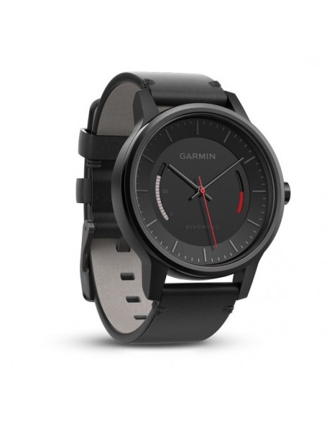 Garmin vivomove Classic, Чорні зі шкіряним ремінцем